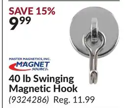 Princess Auto 40 lb Swinging Magnetic Hook offer