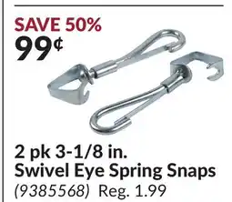 Princess Auto 2 pk 3-1/8 in. Swivel Eye Spring Snaps offer