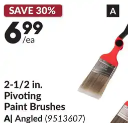 Princess Auto 2-1/2 in. Pivoting Paint Brushes offer