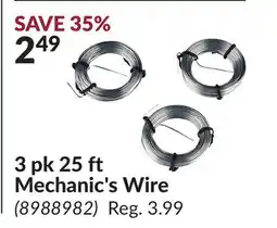 Princess Auto 3 pk 25 ft Mechanic's Wire offer