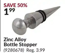 Princess Auto Zinc Alloy Bottle Stopper offer