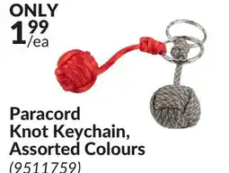 Princess Auto Paracord Knot Keychain, Assorted Colours offer