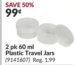Princess Auto 2 pk 60 ml Plastic Travel Jars offer