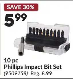Princess Auto 10 pc Phillips Impact Bit Set offer