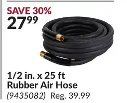Princess Auto 1/2 in. x 25 ft Rubber Air Hose offer