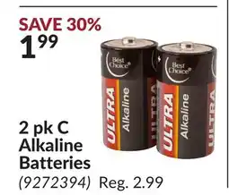 Princess Auto 2 pk C Alkaline Batteries offer