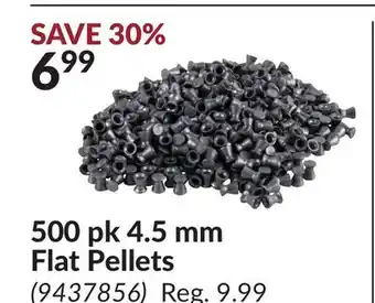 Princess Auto 500 pk 4.5 mm Flat Pellets offer