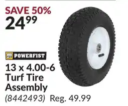 Princess Auto 13 x 4.00-6 Turf Tire Assembly offer