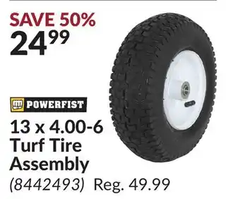 Princess Auto 13 x 4.00-6 Turf Tire Assembly offer