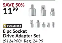 Princess Auto Power Fist 8 pc Socket Drive Adapter Set offer