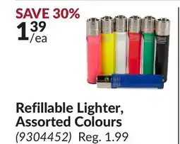 Princess Auto Refillable Lighter, Assorted Colours offer