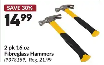 Princess Auto 2 pk 16 oz Fibreglass Hammers offer