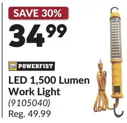 Princess Auto LED 1, 500 Lumen Work Light offer