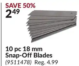 Princess Auto 10 pc 18 mm Snap-Off Blades offer