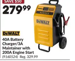 Princess Auto 40A Battery Charger/3A Maintainer with 200A Engine Start offer