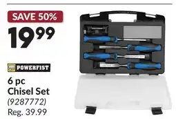 Princess Auto 6 pc Chisel Set offer