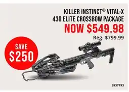 Cabela's KILLER INSTINCT VITAL-X 430 ELITE CROSSBOW PACKAGE offer