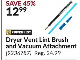 Princess Auto Dryer Vent Lint Brush and Vacuum Attachment offer