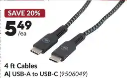 Princess Auto 4 ft Cables USB-A to USB-C offer