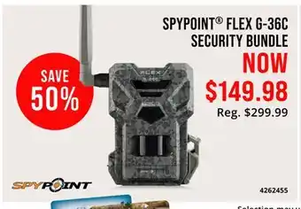 Cabela's SPYPOINT FLEX G-36C Security Bundle offer