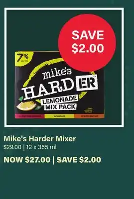 LCBO Mike's Harder Mixer offer