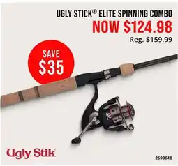 Cabela's UGLY STICK ELITE SPINNING COMBO offer