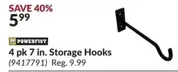 Princess Auto 4 pk 7 in. Storage Hooks offer