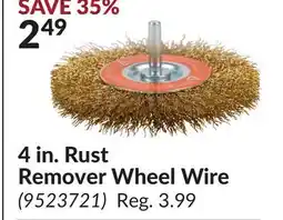 Princess Auto 4 in. Rust Remover Wheel Wire offer