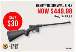 Cabela's HENRY US SURVIVAL RIFLE offer