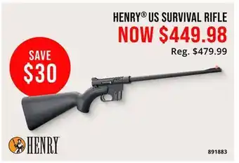 Cabela's HENRY US SURVIVAL RIFLE offer