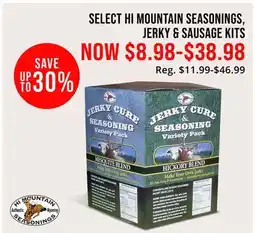 Cabela's SELECT HI MOUNTAIN SEASONINGS, JERKY & SAUSAGE KITS offer