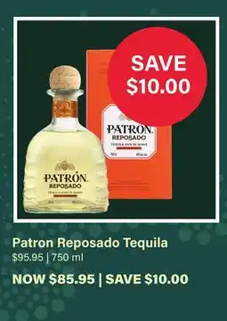 LCBO Patron Reposado Tequila offer