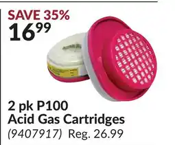 Princess Auto 2 pk P100 Acid Gas Cartridges offer