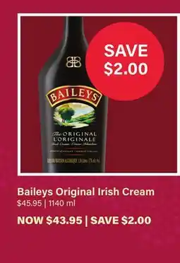 LCBO Baileys Original Irish Cream offer