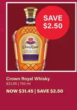 LCBO Crown Royal Whisky offer