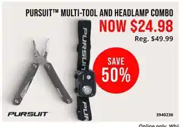 Cabela's PURSUIT MULTI-TOOL AND HEADLAMP COMBO offer