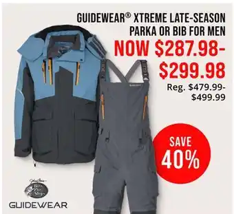 Cabela's GUIDEWEAR XTREME LATE-SEASON PARKA OR BIB FOR MEN offer