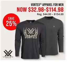 Cabela's VORTEX APPAREL FOR MEN offer