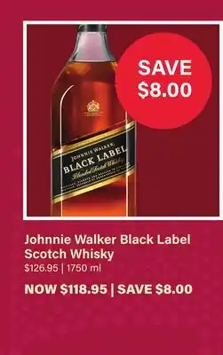 LCBO Johnnie Walker Black Label Scotch Whisky offer