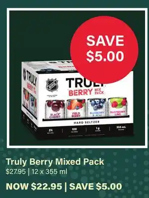 LCBO Truly Berry Mixed Pack offer