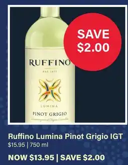 LCBO Ruffino Lumina Pinot Grigio IGT offer