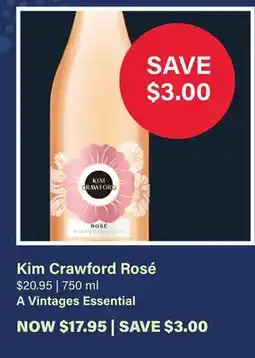 LCBO Kim Crawford Rosé offer