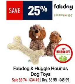 Ren’s Pets Depot Fabdog & Huggle Hounds Dog Toys offer