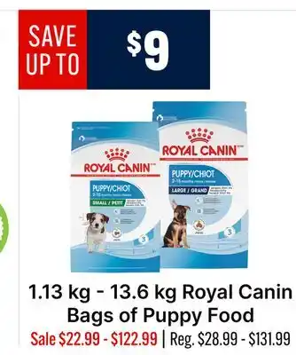 Ren’s Pets Depot Royal Canin Bags of Puppy Food offer