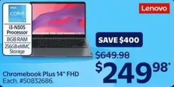 Lenovo Chromebook Plus 14" FHD