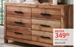 The Brick Mojave Bedroom 6-Drawer Dresser, 57.4W x 37.8H, Rustic - Natural Brown offer