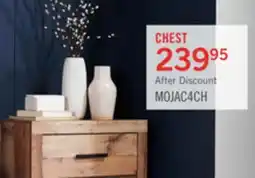 The Brick Mojave Bedroom Chest of Drawers, 4-Drawer, 31.4W x 47.3H, Rustic - Natural Brown offer