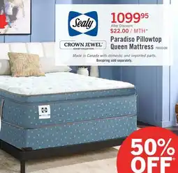 The Brick Sealy Paradiso Pillowtop Queen Mattress offer