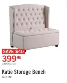 The Brick Katie 45.75 Wingback Storage Bench - White offer