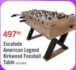 The Brick Escalade American Legend Kirkwood Foosball Table offer